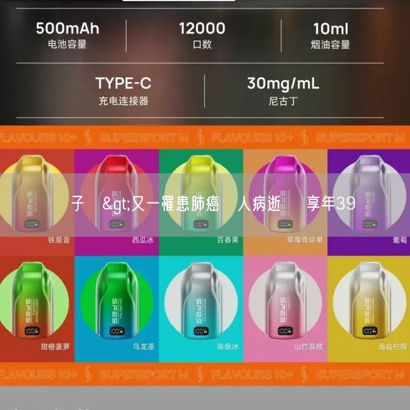 喜八辣電子煙>又一罹患肺癌藝人病逝    享年39歲